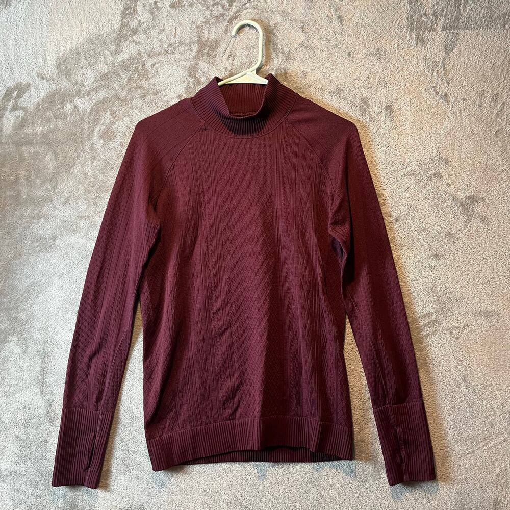 Lululemon Rest Less Mock Necktextured Turtleneck … - image 1